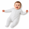 White baby romper set by Bakku