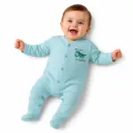 Green Dino Romper Set baby outfit by Bakku