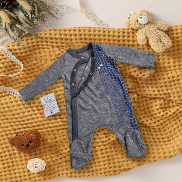 Grey Romper Set Size 0-3 Months