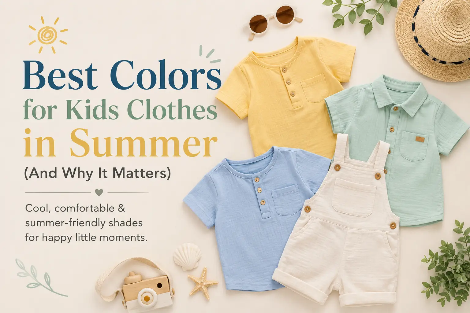 Best colors for kids clothes in summer for toddlers